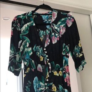 Floral Milumia Maxi Dress with front slit